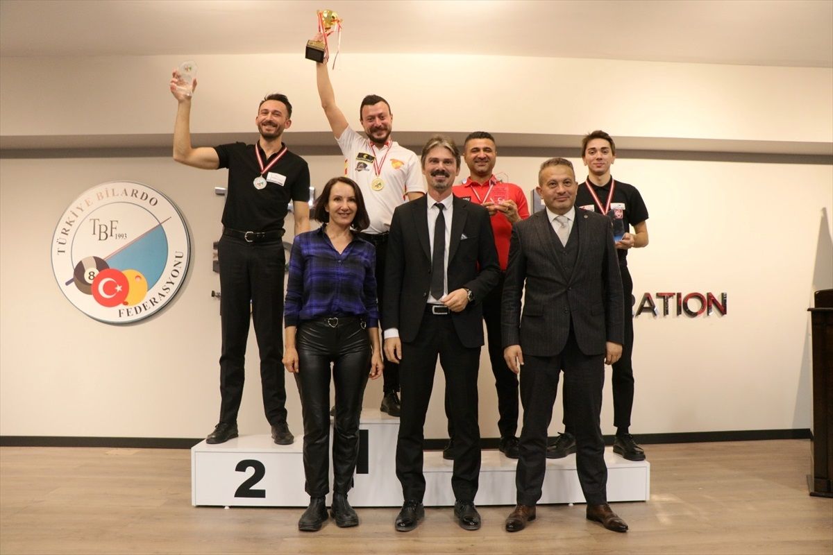 Ankara'da düzenlenen 3 Bant Bilardo Türkiye Şampiyonası Erkekler 3. Etap müsabakaları tamamlandı